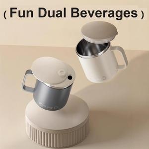 Taza de Acero Inoxidable 304 de Doble Pared con Aislamiento al Vacío, Tapa con Aislamiento Térmico de 6 a 12 Horas, a Prueba de Fugas y Resistente a Caídas, para Café de Oficina - Product Image 3