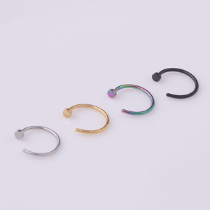 Anillo <span class=keywords><strong>de</strong></span> Acero Inoxidable PARA LA Nariz Falsa, <span class=keywords><strong>Piercing</strong></span> con Clip en C, para el Tabique <span class=keywords><strong>DE</strong></span> LA Nariz, para Mujer - Product Image 3