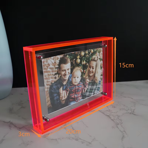 2025 thiết kế mới mới đến Mini Acrylic Instax khung ảnh với Neon cạnh màu Đỏ - Product Image 2