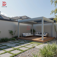 Pavillon motorisé à persiennes fabricant d'auvent de jardin Gazebo kit de bricolage pare-soleil pergola solaire préfabriquée en alliage d'aluminium