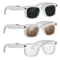 Gafas Inteligentes S2 MAX con IA, Grabación 4K Ultra HD, Cámara Antivibración de 200W, Micrófono Dual con Cancelación de Ruido, Batería de 290 mAh, Luz Azul