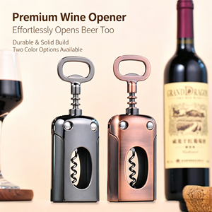 Tire-bouchon à levier en alliage de zinc, ouvre-bouteille multifonction pour vin rouge et bière, outil d'ouverture de vin portable pour la cuisine domestique - Product Image 4