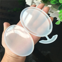 Verre à vin en forme de coeur carré, bouteille de parfum, bécher en verre, DIY UV résine moules Kawaii résine Shaker moule