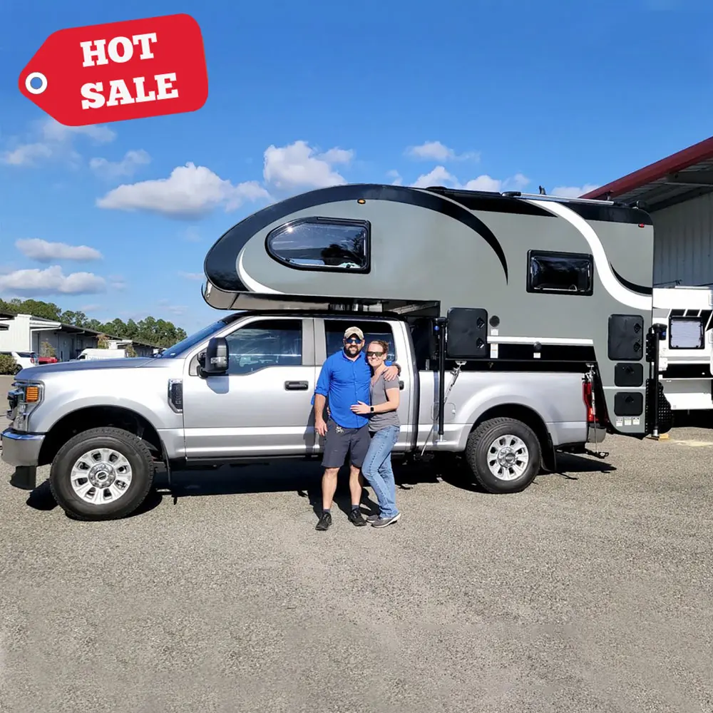 Dodge Ram 2016 Ecocampor 4x4 fuoristrada Camper Camper Camper da letto In Cabover 6Ft supporto per camion elettrico Camper Chevrolet