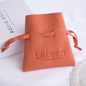 Bolsas de Microfibra de Gamuza con Cordón de la Serie Candy, Bolsitas Personalizadas con Logotipo para Empaque de Joyería - Product Image 2