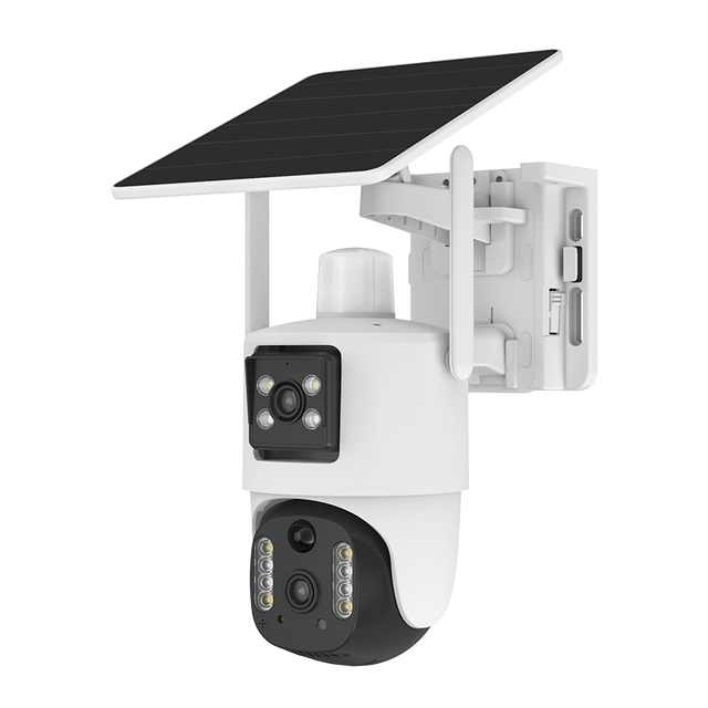 2MP*2 Dual Lens Wireless WiFi Outdoor Security Cameras With Memory Card Outdoor PTZ IP Camera 4g Sim Card Camera