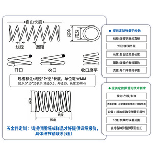 And Custom Precision <b>Compression</b> <b>Springs</b> 0.03-0.2mm For Medical Instruments Corrosion Resistant - Product Image 1