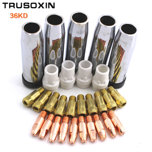 40 piezas de consumibles que incluyen protectores de punta, boquillas y anillos de gas para antorcha MIG MAG 36KD, para uso en máquinas de soldadura MIG MAG - Product Image 2