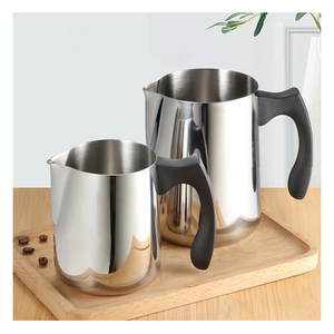 Pichet à cire en acier inoxydable de 32 oz/900 ml pour faire des bougies, <span class=keywords><strong>pot</strong></span> à fondre pour le beurre, le <span class=keywords><strong>café</strong></span>, le thé, avec poignée - Product Image 1