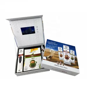 Presentation Stock 7inch HD LCD Screen Video Greeting Packing Box for Gifts/Video Packing Box For Company Promotion