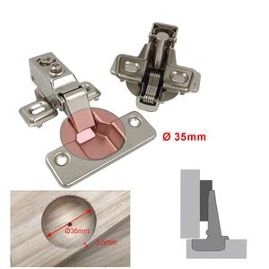 <span class=keywords><strong>Cerniera</strong></span> Artigianale a Soffietto in Acciaio Inossidabile da 35mm a Chiusura Lenta Bidirezionale per Ante di Mobili con Cornice Frontale - Product Image 2