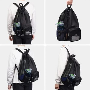 Nhiệm Vụ Nặng Nề Người Đàn Ông Thể Thao Phụ Nữ Không Thấm Nước Bán Trong Suốt Lưới Tập Thể Dục Bãi Biển Du Lịch Phòng Tập Thể Dục Thể Thao Dây Kéo Ba Lô - Product Image 3