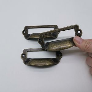 Vintage <strong>Shell</strong>-shaped Ring Iron <strong>Knobs</strong> <strong>Pull</strong> <strong>Handle</strong> Antique Bronze Black Detachable Easy <strong>Kitchen</strong> Wardrobe Cabinet Dresser - Product Image 4