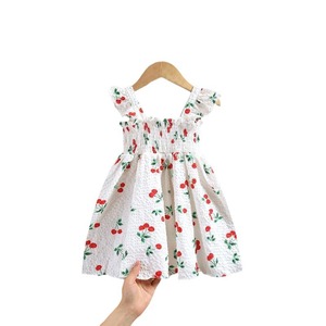 Vestito Estivo per Bambine Lavorato all'<span class=keywords><strong>Uncinetto</strong></span>, Nuovo Stile Occidentale Senza Maniche con Motivi Floreali, Abito da Principessa per Bambine Piccole - Product Image 3