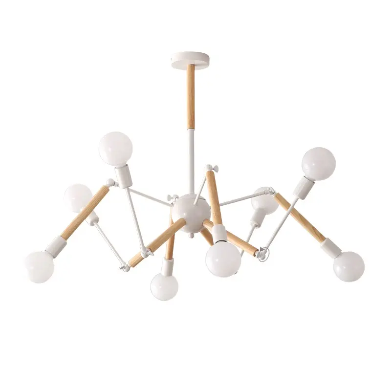 Spider E26/E27 Living Room Lighting Nordic Chandelier LED Wood Kitchen Metal Rustic 90 Murano Glass Vintage Modern 1 Pc 50000