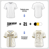 Maillots de baseball personnalisés à col en V, sublimation, impression numérique, logo d'équipe, numéro, uniforme de baseball et de softball pour hommes Wbq51