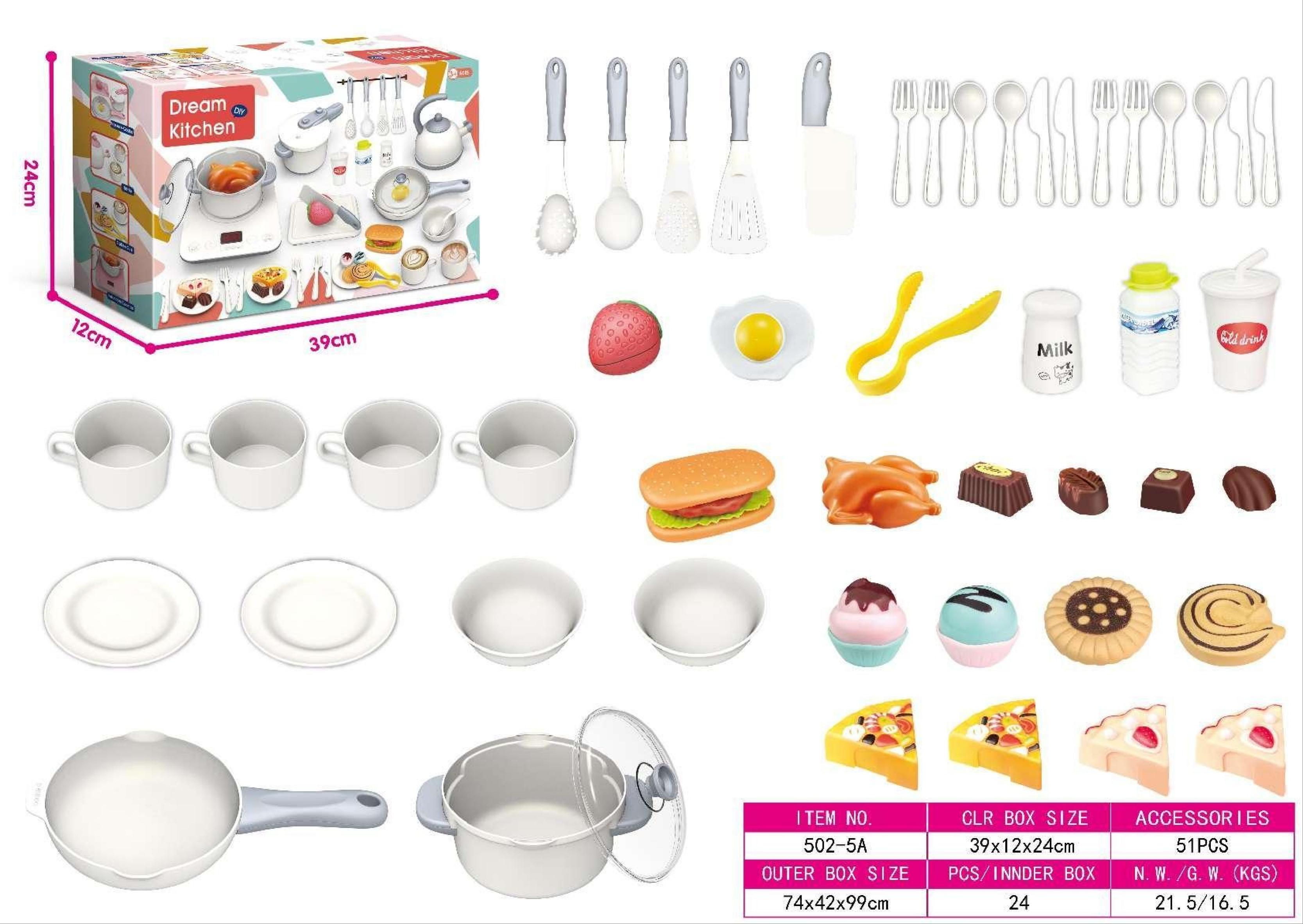 502-5A White -Pan+Boiling pot