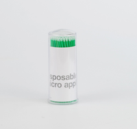 100 pièces/baril – Bâtonnets de nettoyage pour extensions de cils, applicateurs de colle pour rehaussement de cils, micro-brosses de maquillage, outils
