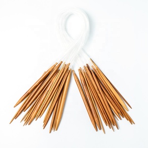 Ensemble de 18 paires de <span class=keywords><strong>aiguilles</strong></span> à tricoter circulaire en bambou, Tube Transparent, 40cm 60cm 80cm de long, griffe à tricoter pour <span class=keywords><strong>chaussettes</strong></span>, chandail - Product Image 1