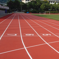 Piste de course synthétique rouge, épaisseur 13 mm, pour stade sportif, solution de piste athlétique toutes saisons ASHER AR-FPU01