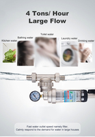 NSF Home Drinking Water Robinet Préfiltre Spin-Down Sédiment Filtre anti-calcaire Filtres à eau pour un meilleur goût de l'eau