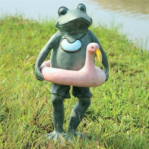 Piscine en forme de fontaine de <span class=keywords><strong>grenouille</strong></span>, jouet personnalisé de conception métallique, fontaine sur pied, haute qualité, à vendre - Product Image 5