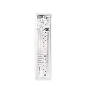 M&G Simple Series Acrylic Ruler 15cm Transparent <b>Plastic</b> Straight And Wavy <b>Edge</b> For Drawing N0413 - Product Image 5