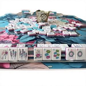 Juego de Mahjong Americano de Lujo de Acrílico Azul París Candy 160, con Fichas Multicapa, para 4 Jugadores Adultos, ¡Gran Venta! - Product Image 3