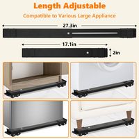 Venta Directa de Fábrica: Base de Ruedas para Lavadora y Refrigerador, Soportes Resistentes, Equipo Expandible, Diseño Flexible, Polvo