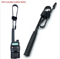 Antena Plegable de Goma para Walkie-Talkie Táctico CS de 48CM, UV-5R UV de Doble Banda, Conector Hembra, Antena de Radio Portátil