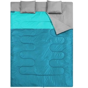 <span class=keywords><strong>Saco</strong></span> de <span class=keywords><strong>dormir</strong></span> doble para exteriores para adultos de <span class=keywords><strong>Amazon</strong></span>, impermeable, grueso, a prueba de frío, desmontable, de doble propósito, portátil, cálido para poliéster - Product Image 6