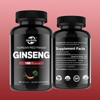 Gélules de Ginseng Rouge Panax de Corée pour Supplément d'Amélioration Masculine, Vente Chaude OEM ODM