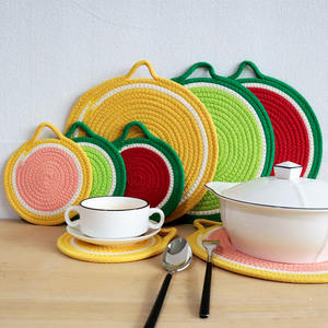 แผ่นรองจานกันความร้อนทรงกลม 18 ซม. 30 ซม. สีทึบ สำหรับใช้ในบ้าน - Product Image 5