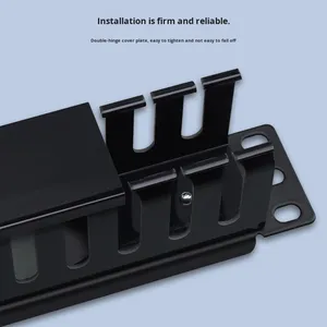 24-Port 48-way nhựa quản lý cáp rack 1U Mạng Cáp tổ chức khay nhà máy trực tiếp bán cho Viễn Thông - Product Image 3