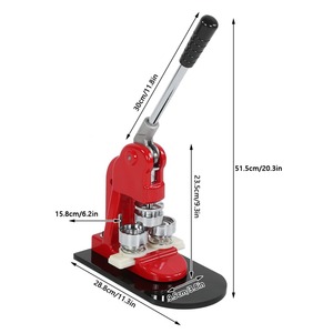 Hoán đổi cho nhau 1.25 + 2.25 + 3inch huy hiệu nút bấm máy 100 bộ nút Maker nguồn cung cấp Vòng tròn cắt cắt Mat nút - Product Image 2