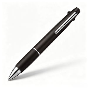 Stylo bille jetstream SXE380005 05 mm, trois couleurs, type à pression, avec grip en caoutchouc, pointe en laiton, recharges remplaçables SXR8005, pour le bureau - Product Image 1