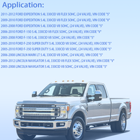 طقم حشية مشعب سحب المحرك مناسب لسيارات فورد لينكولن 5.4 لتر V8 موديلات 2005-2012، رقم القطعة الأصلية MS96696 MS19263