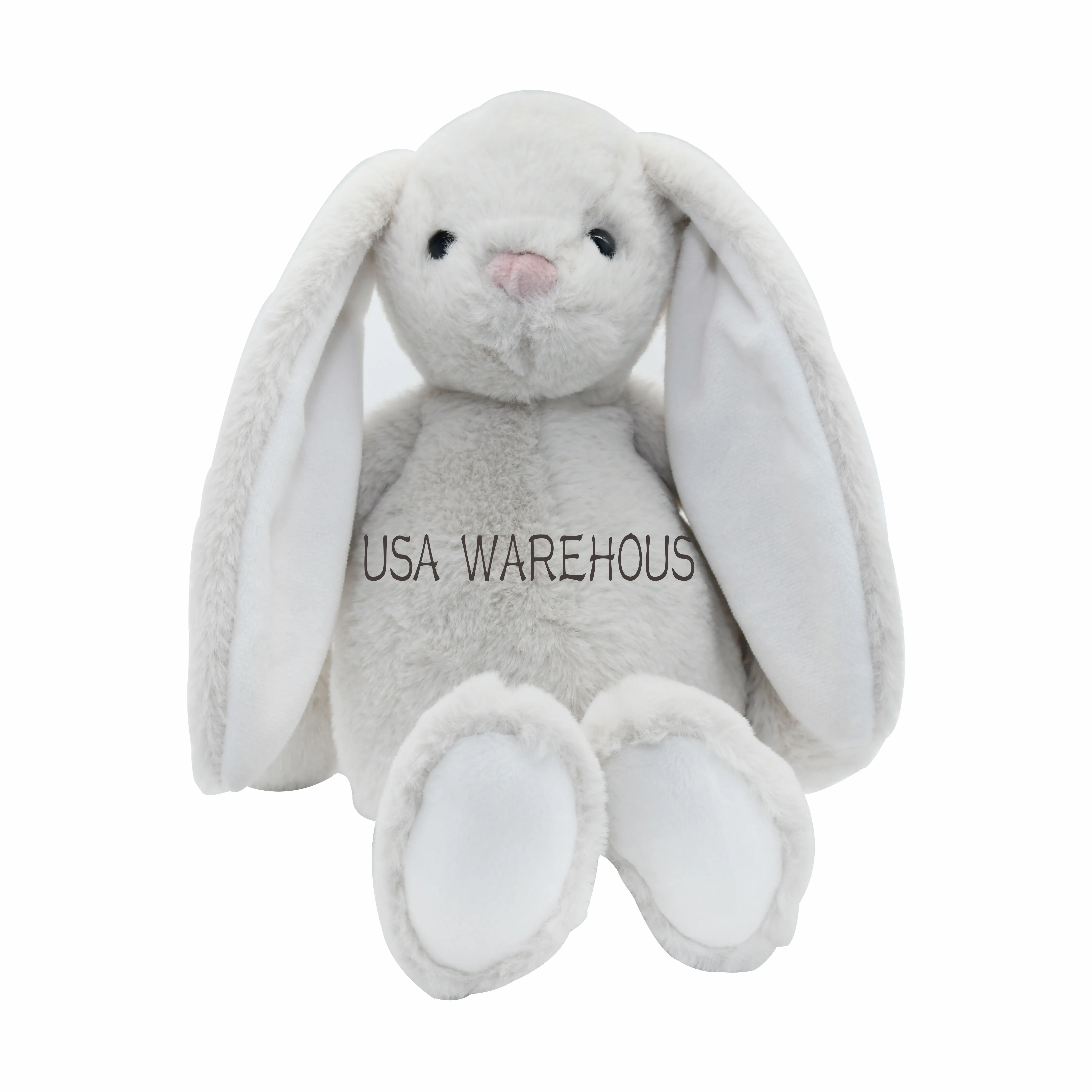 Amazon hot sale Factory Directly Children Gifts Girls Rabbit Stuffed Doll Long Ears Bunny Short Plush Toys Wholesale