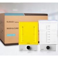 Station de durcissement et de lavage séparée ELEGOO Mercury X, grande capacité 7L, machine de durcissement UV pour modèles imprimés en résine 3D