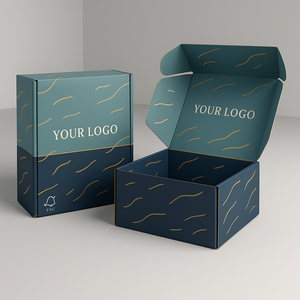 Mẫu miễn phí bán buôn gấp sóng hộp bưu phẩm tùy chỉnh in colour bao bì các tông vận chuyển hộp với logo - Product Image 1