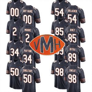 2025 Heren Chicago Jersey Custom American Football Shirts Zomer Korte Mouwen Gestikt Geborduurd Eerbetoon Virginia Halas McCaskey Patch - Product Image 1