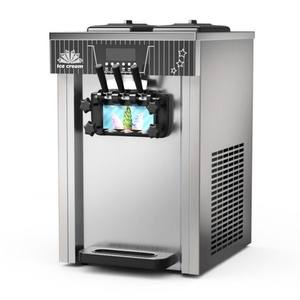 Machine à glace molle manuelle en acier inoxydable pour usage extérieur et hôtelier, vente en gros directe usine, <span class=keywords><strong>bouton</strong></span> d'arrêt d'urgence optimisé - Product Image 5