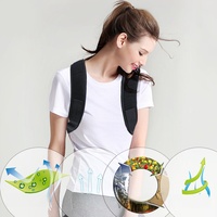 Correcteur de posture dorsal respirant réglable pour la maison et le bureau, soutien des épaules pour homme et femme, ceinture de correction, réparation des épaules droites
