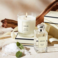 Boîte cadeau de luxe AIKUN, bougie parfumée pour la maison, aromathérapie, club privé, ambiance élégante et sophistiquée, bougie parfumée