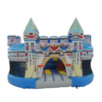 Prix bon marché en plein air coloré maison de saut commercial enfants terrain de jeu gonflable en pvc château gonflable