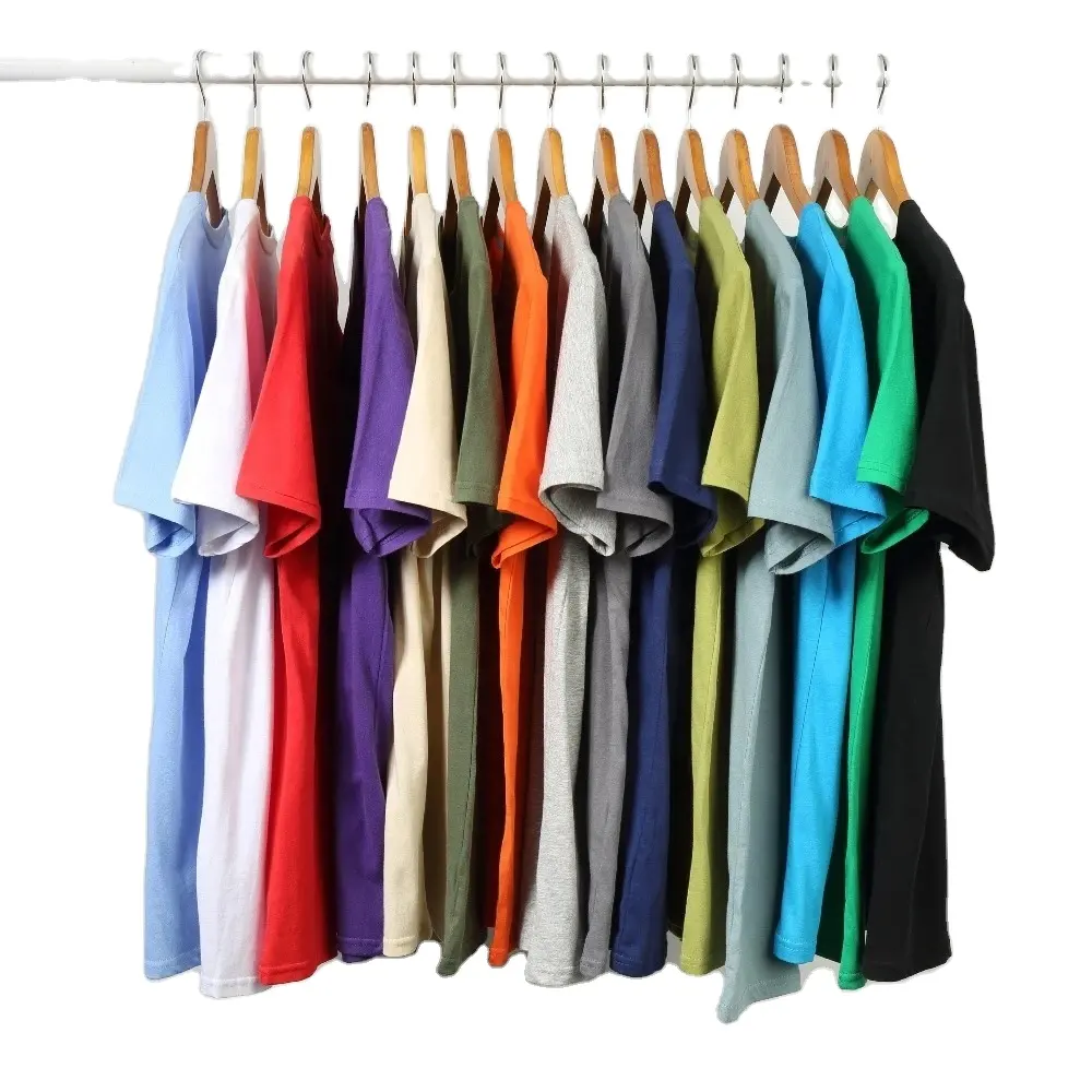 Wholesale 100% Cotton O-Neck Short Sleeve Solid Color Men's and Women's T Shirts Size For S- 4XL