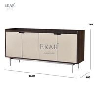 Buffet moderne en bois pour salle à manger avec ample rangement