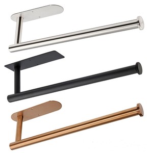 Portasciugamani di carta adesiva in acciaio inossidabile supporto autoadesivo <span class=keywords><strong>da</strong></span> <span class=keywords><strong>cucina</strong></span> portarotolo di carta igienica - Product Image 1
