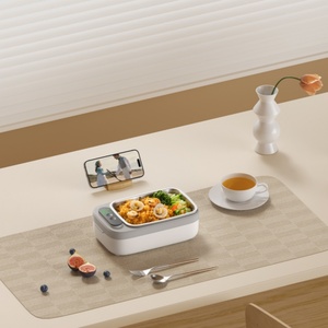 Boîte à lunch électrique intelligente USB 1000 ml, isotherme, portable, chauffage à une touche, minuterie, alimentée par batterie, chauffe-plats pour voiture – Vente directe usine - Product Image 3