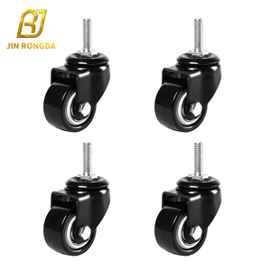 Jinrongda Heavy Duty Parafuso Rotativo Universal Rodízio Móveis Nylon/PVC Rodízio Móveis Plásticos Rodízio - Product Image 1
